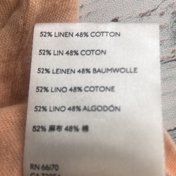 We The Free Linen Blend Raw Trim Top Small - Picture 6 of 8